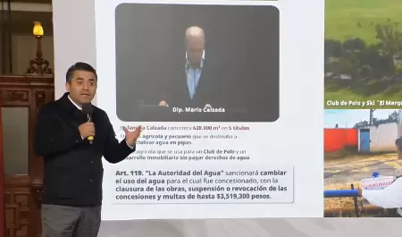 Exhiben a diputado por explotar de forma ilegal concesiones de agua