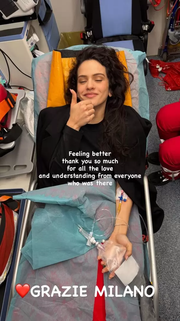 Rosalía interrumpe concierto por una intoxicación alimentaria