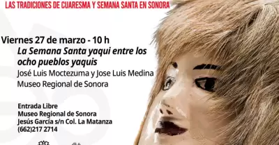 Ciclo de conferencias sobre Semana Santa en Sonora