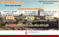�Por segunda ocasi�n! Hermosillo rompe r�cord hist�rico de calor en marzo