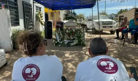 Funeral de Marco Antonio Sauceda, hijo de Ceci Flores