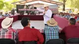 Reuni�n con ejidatarios del Fuerte Mayo