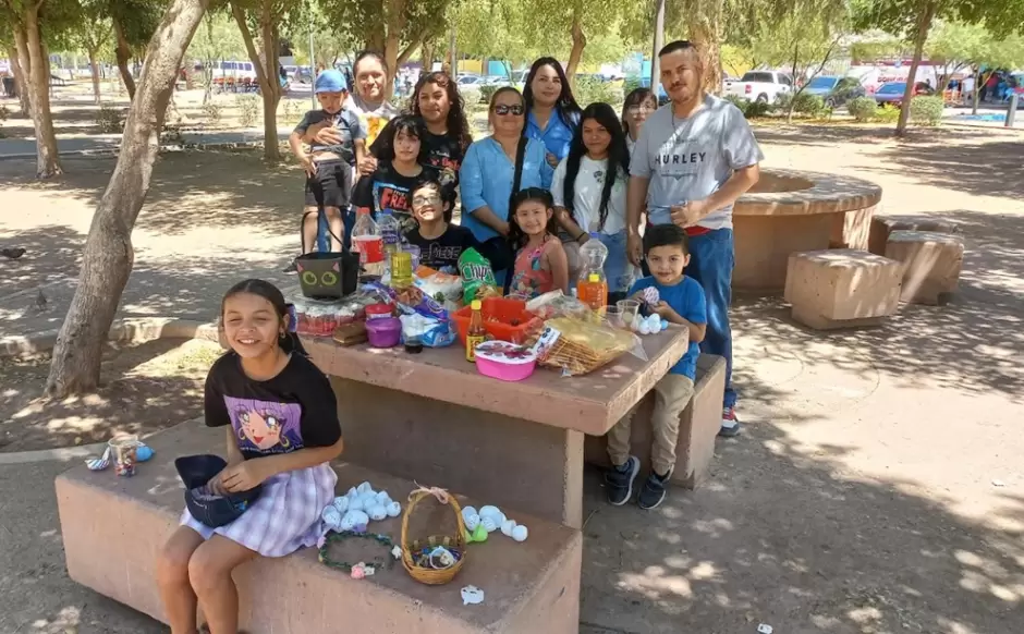 B�squeda de huevos en el Parque Madero.