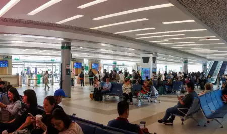 Afluencia de personas en el AIFA