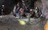 Mineros cumplen 255 horas atrapados; intensifican extracci�n de agua y sedimentos