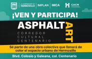 Hermosillo pinta su primera "Asphalt Art" colectiva
