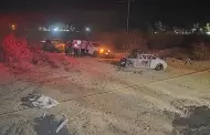 Tr�gico choque entre auto y motocicleta deja 3 muertos en el valle de Empalme