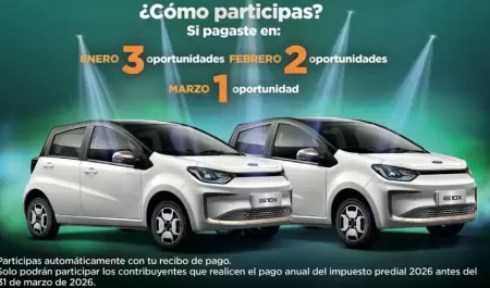 Sorteo de dos carros el�ctricos
