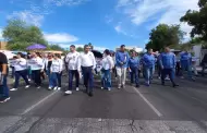 Sindicatos de la Unison marchan y presionan por mejores condiciones laborales