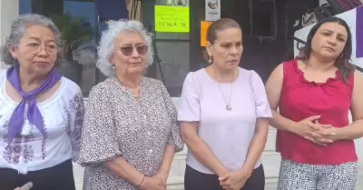 Integrantes de colectiva feminista