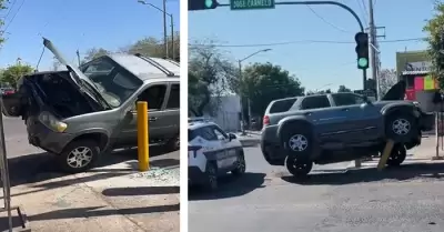 Accidente en la colonia Olivares