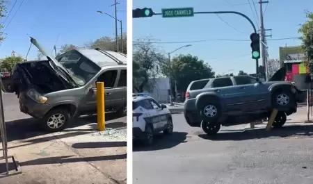 Accidente en la colonia Olivares