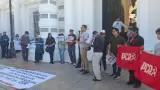 Manifestaci�n del Staus en Palacio de Gobierno