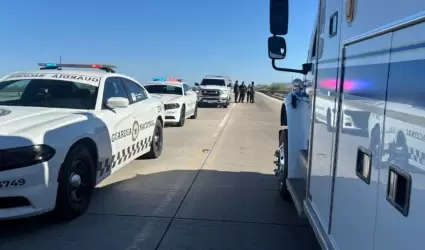 Cierre de autopista Guaymas - Hermosillo, km 168