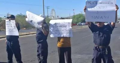 Manifestaci�n de custodios del Cereso 1