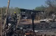 Incendio arrasa dos viviendas en Hermosillo