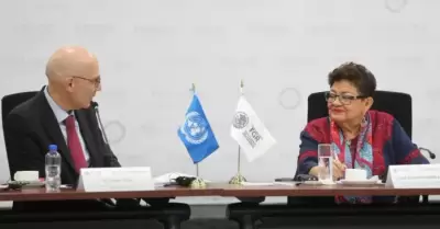 Ernestina Godoy se re�ne con Volker T�rk, Alto Comisionado de ONU