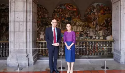 Sheinbaum se re�ne con alto comisionado de la ONU, Volker T�rk