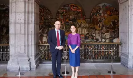 Sheinbaum se re�ne con alto comisionado de la ONU, Volker T�rk