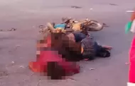 Tr�iler embiste motocicleta y mata a joven embarazada y dos adolescentes en V�cam