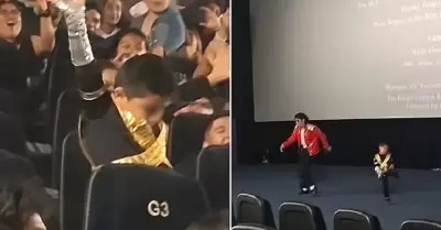 Ni�o desata euforia al bailar como Michael Jackson