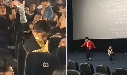 Ni�o desata euforia al bailar como Michael Jackson