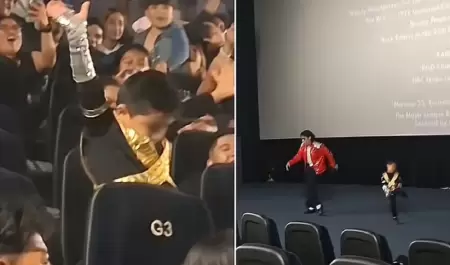 Ni�o desata euforia al bailar como Michael Jackson