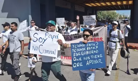 Marcha del movimiento "Soy pap� no criminal"