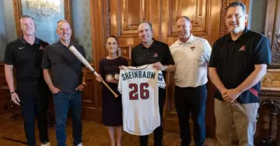 Sheinbaum recibe a directivos de Padres de San Diego y Diamondbacks de Arizona