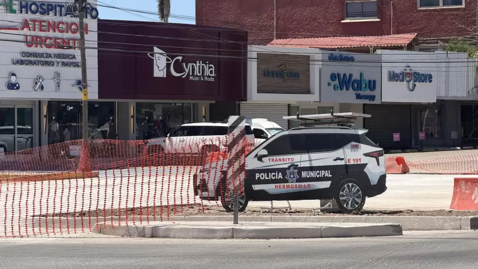 Trabajos que se realizan en el bulevar Navarrete