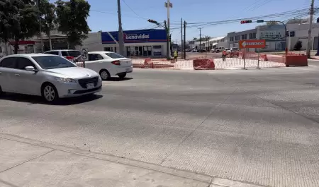 Trabajos en bulevar Navarrete
