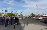 Steus realiza cierre vial en Rosales y Luis Encinas; piden reanudar di�logo con autoridades