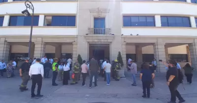 Simulacro nacional en Palacio Municipal