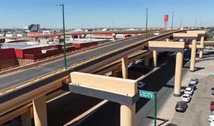 Puente, distribuidor vial de Luis Encinas y Solidaridad