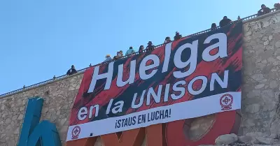 Staus coloca lona de manera temporal en el Cerro de la Campana