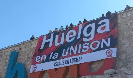 Staus coloca lona de manera temporal en el Cerro de la Campana