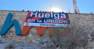 Staus coloca lona de manera temporal en el Cerro de la Campana