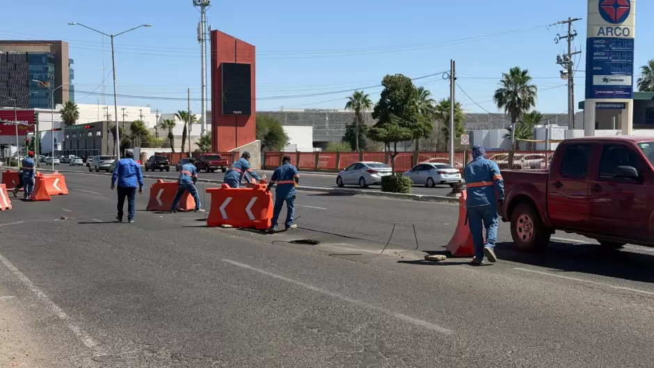 Cierre de carriles en el bulevar Solidaridad