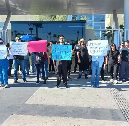 Manifestaci�n de trabajadores de la salud