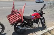 Motociclista resulta con lesiones graves al ser embestido por auto