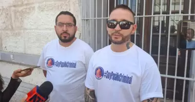 Integrantes de "Soy pap�, no criminal"