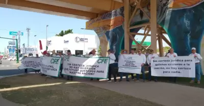 Manifestaci�n de jubilados de CFE