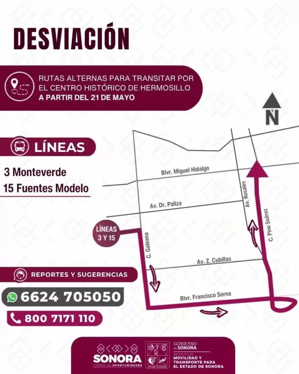 Desviaci�n temporal en transporte p�blico