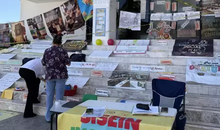 Protesta en el Congreso.