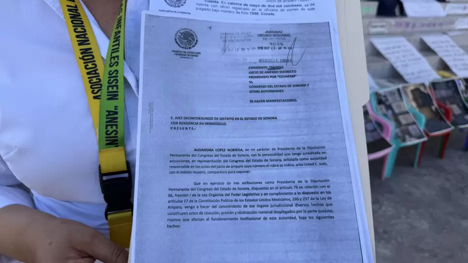 Protesta en el Congreso.