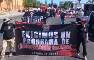Staus marcha en Hermosillo para exigir di�logo con la Unison