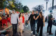 Alcalde y c�nsul de EEUU recorren stands de las Fiestas del Pitic junto a sus esposas