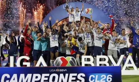 Cruz Azul se corona campe�n del torneo Clausura 2026 de la Liga MX.