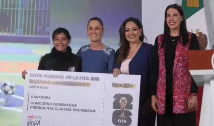 Entregan boletos a j�venes para la inauguraci�n del Mundial 2026
