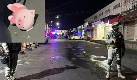 Dejan cerdito de peluche a hombre asesinado en Culiac�n